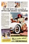 1939 The Tire With The wrinkle Is Setting New Records For Mileage. General Tire