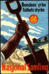 1941 Bondens yrke folkets styrke. Nasjonal Samling