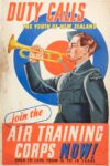 1942 Duty Calls. The Youth Of New Zealand. Join the Air Training Corps Now!