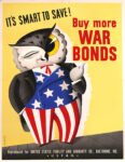 1943 It's Smart To Save! Buy more War Bonds