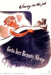 1944 Jenny on the job Gets her Beauty Sleep