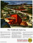1944 The 554,000-mile battle line. Tide Water Associated. Veedol Motor Oil