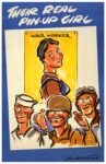 1944 Their Real Pin-Up Girl. War Worker