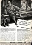 1945 '... And Worn With The Correct Sock Combination' Boston and Maine