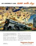 1945 An Assembly Line 26,000 miles long. Pennsylvania Railroad