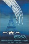 1945 USAAF Exposition des Forces Aeriennes des Etats-Unis Tour Eiffel