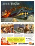 1946 '... and to all a Good Night. Any night's a good night for a 'Winter's nap' on the Water Level Route. New York Central
