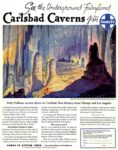 1948 See the Underground Fairyland Carlsbad Caverns via Santa Fe