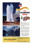 1949 Go Direct To The West Yellowstone Gateway. Union Pacific Railroad