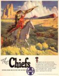 1949 The Chiefs Between Chicago And The West And Southwest. Santa Fe