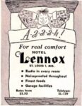 1950 A-a-a-a-h! For real comfort Hotel Lennox