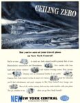 1950 Ceiling Zero. But you're sure of your travel plans on New York Central!