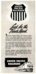 1950 Look for the Trade Mark. Union Pacific Railroad