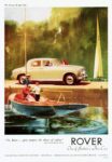 1955 Rover Saloon. 'The Rover ... gives progress the silence of sailing'