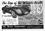 1956 Jaguar 'D' Type. The Sign of the Winners Circle welcomes Jaguar