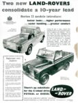 1958 Land Rover Series II. Two new Land-Rovers consolidate a 10-year lead