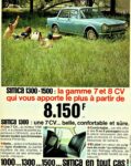 1965 Simca 1300. la gamme 7 et 8 CV qui vous apporte le plus a partir de 8.150 f