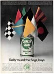 1966 Quaker State Motor Oil. Rally ‘round the flags, boys