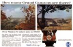 1967 How many Grand Canyons are there. Only Santa Fe takes you to Two!