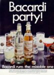1968 Bacardi party! Bacardi rum - the mixable one