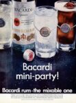 1969 Bacardi mini-party! Bacardi rum - the mixable one (2)