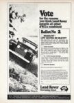1969 Land Rover. Vote for the reasons you think Land Rover outsells all other 4 W.D.s combined