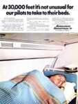 1970 At 30,000 feet it's not unusual for our pilots to take to their beds. Aerolineas Argentinas