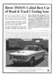 1970 Rover 3500S Called Best Cat of Road & Track's Testing Year