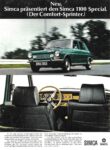 1971 Simca 1100 Special. Nue. Simca präsentiert den Simca 1100 Special. (Der Comfort-Sprinter.)