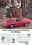 1974 Ford Pinto. Basic is when a car goes a long way on a little gas