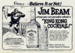 1977 Ripley's Believe It or Not! Jim Beam orange juice and grenadine unleash a 'King Kong Cocktail!'