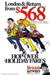 1978 London & Return. Hop-Over-Holiday Fares. British airways