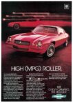 1981 Chevy Camaro. The Hugger. High (MPG) Roller