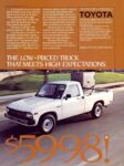 1983 Toyota Standard Bed Truck. The Low-Priced Truck That Meets High Expectations
