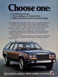 1984 AMC Eagle. Choose One