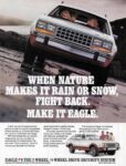 1985 AMC Eagle Station Wagon. When Nature Makes It Rain Or Snow, Fight Back. Make It Eagle
