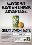 1985 Maybe We Have An Unfair Advantage. Great Lymon Taste. Sprite