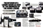 1989 Acura Legend Sedan. The Interior Of A Luxury Sedan As Seen By The Engineers Of The Acura Legend