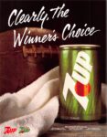 1989 Clearly, the Winner's Choice. 7Up