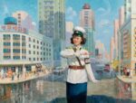 2001 A female traffic police officer in Pyongyang (3)