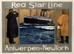 1908 Red Star Line. Antwerpen - New York