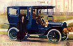 1908 White Limousine with Miss Bonita, Actress, Singer & Dancer