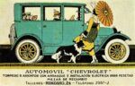 1918 Chevrolet Sedan (Spanish Postcard)