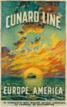 1920 Cunard Line. Europe - America
