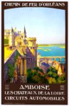 1922 Chemin De Fer D'Orleans. Amboise. Les Chateaux De La Loire. Circuits Automobiles