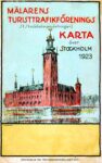 1923 Mälarens Turisttrafikförenings Karta över Stockholm