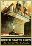 1923 United States Lines. 'The American Way to America'