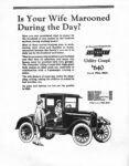 1924 Chevrolet Utility Coupe. Is Your Wife Marooned During the Day