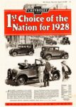 1928 Chevrolet Model Line. 1st Choice pf the Nation for 1928