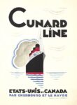 1929 Cunard Line. Etats-Unis et Canada par Cherbourg et Le Havre